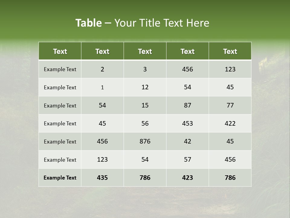Forest PowerPoint Template