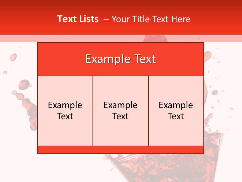 Red Martini Being Poured In A Martini Glass; Isolated On A White Background. PowerPoint Template