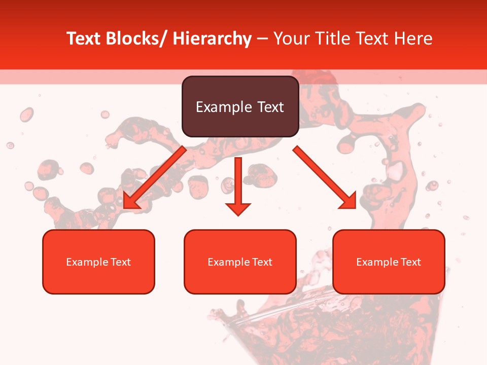 Red Martini Being Poured In A Martini Glass; Isolated On A White Background. PowerPoint Template