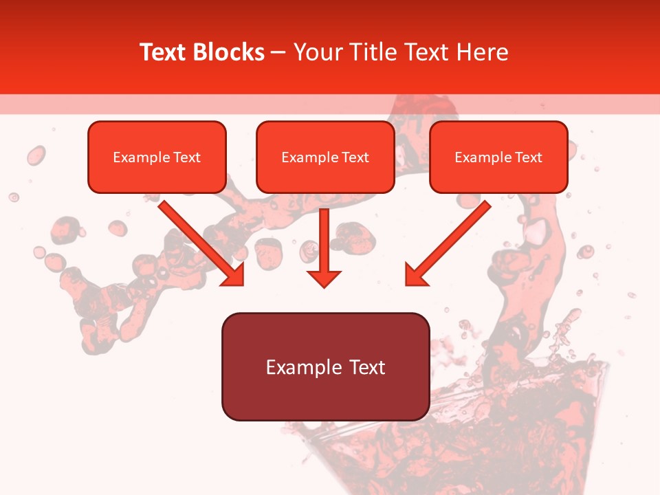 Red Martini Being Poured In A Martini Glass; Isolated On A White Background. PowerPoint Template