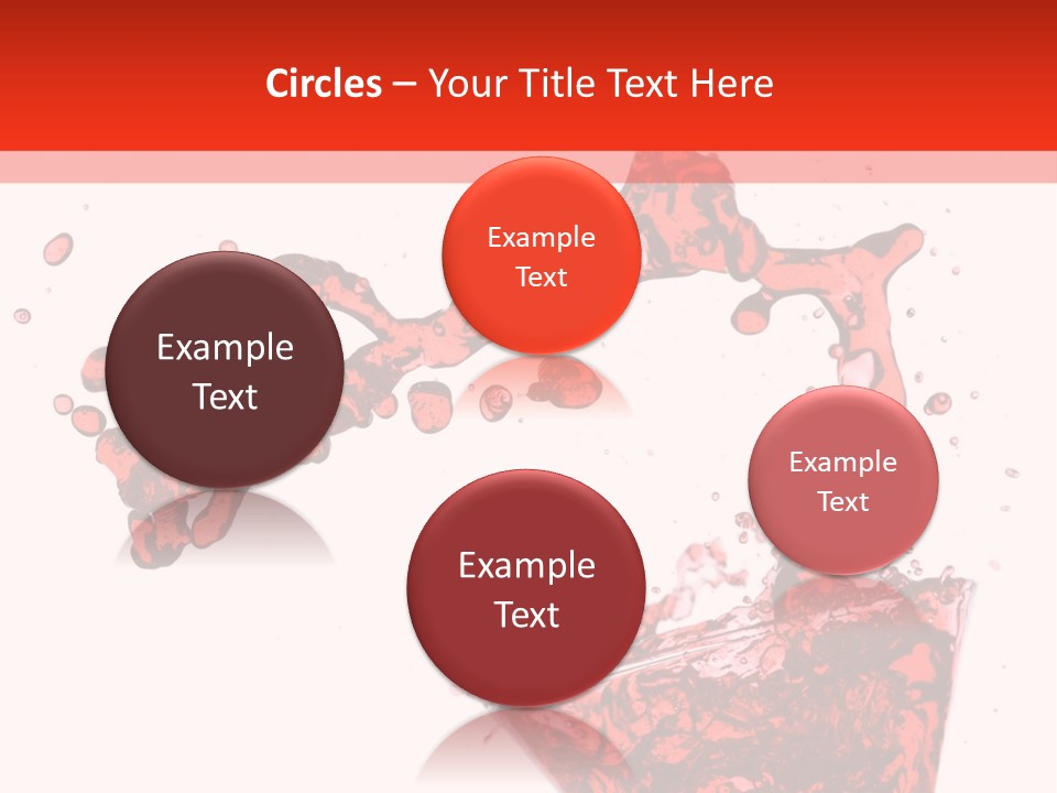 Red Martini Being Poured In A Martini Glass; Isolated On A White Background. PowerPoint Template