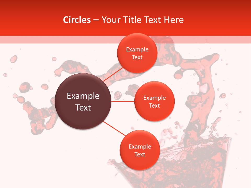 Red Martini Being Poured In A Martini Glass; Isolated On A White Background. PowerPoint Template