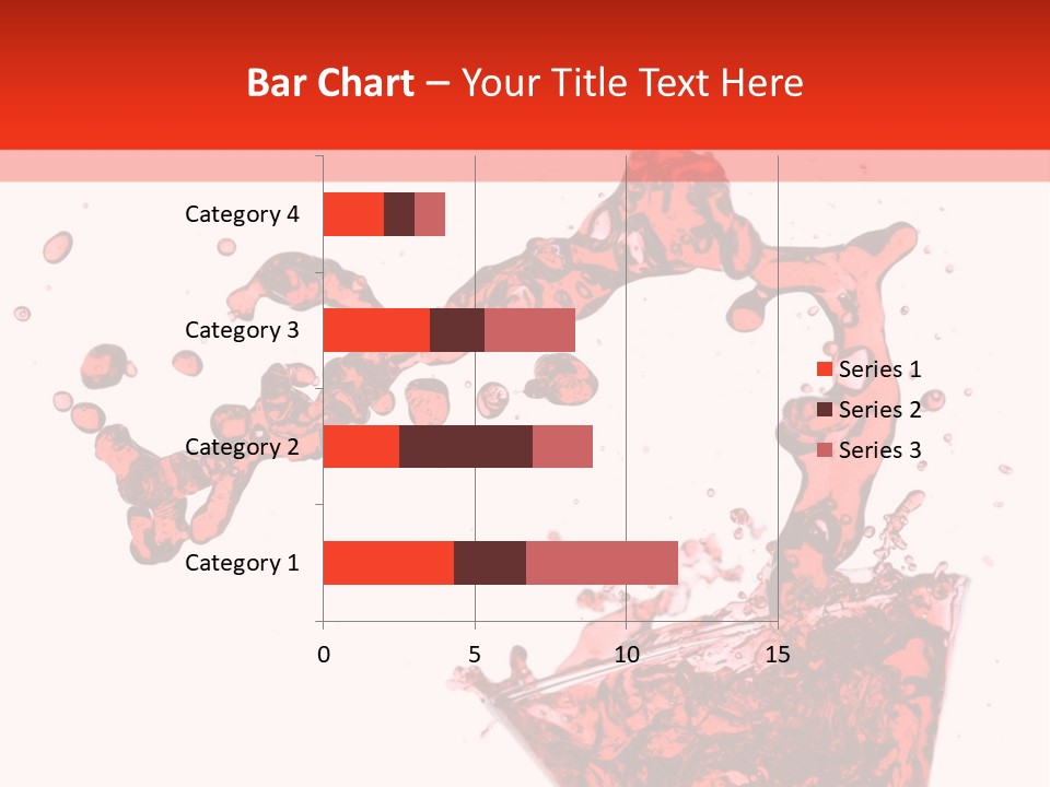 Red Martini Being Poured In A Martini Glass; Isolated On A White Background. PowerPoint Template