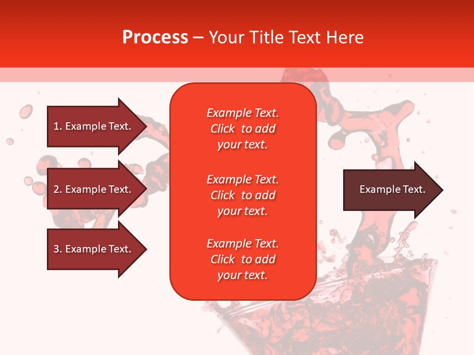Red Martini Being Poured In A Martini Glass; Isolated On A White Background. PowerPoint Template
