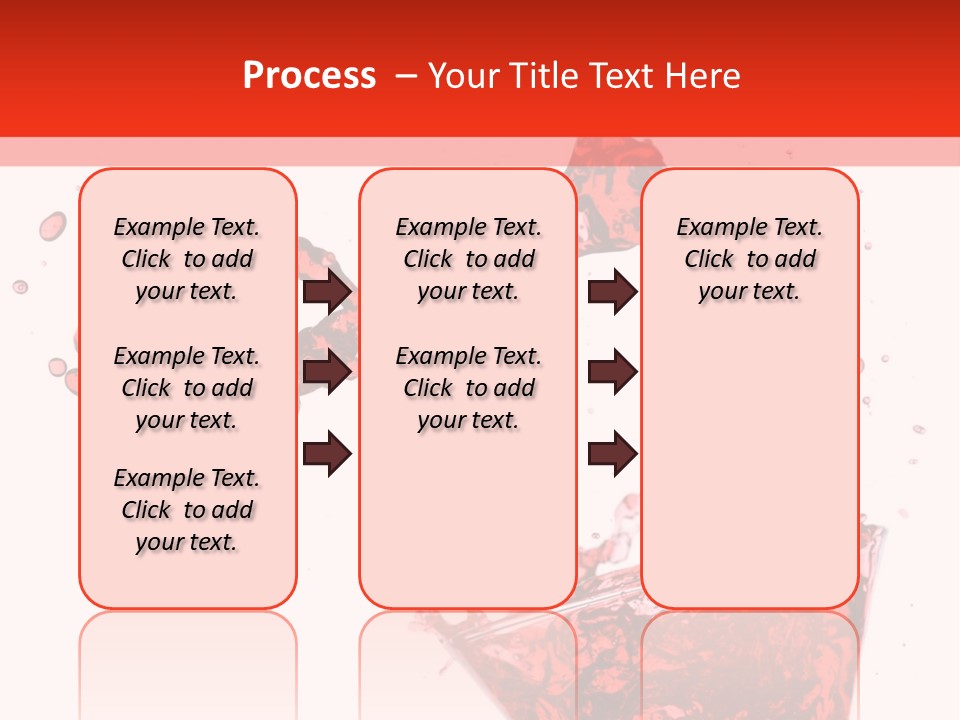Red Martini Being Poured In A Martini Glass; Isolated On A White Background. PowerPoint Template