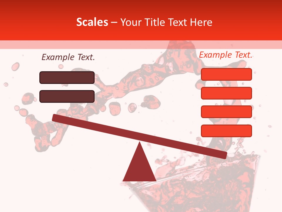 Red Martini Being Poured In A Martini Glass; Isolated On A White Background. PowerPoint Template