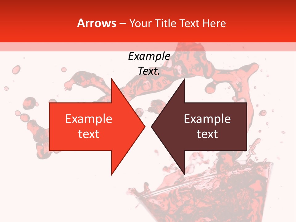 Red Martini Being Poured In A Martini Glass; Isolated On A White Background. PowerPoint Template