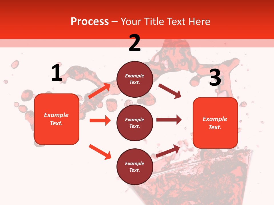 Red Martini Being Poured In A Martini Glass; Isolated On A White Background. PowerPoint Template