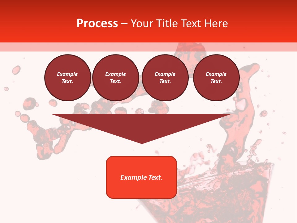 Red Martini Being Poured In A Martini Glass; Isolated On A White Background. PowerPoint Template