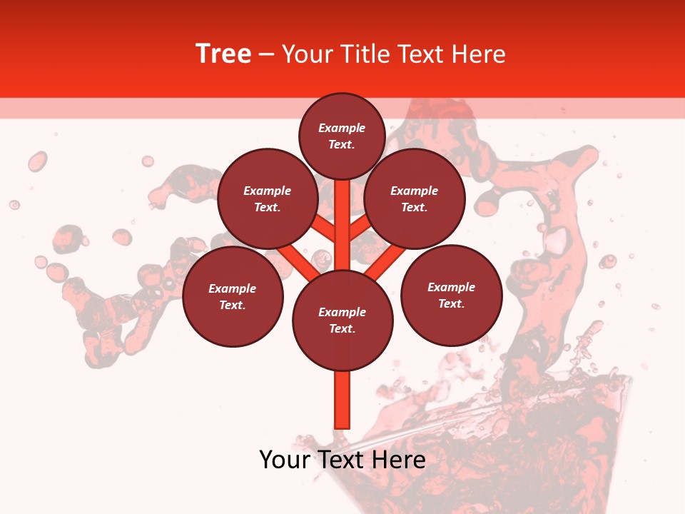 Red Martini Being Poured In A Martini Glass; Isolated On A White Background. PowerPoint Template