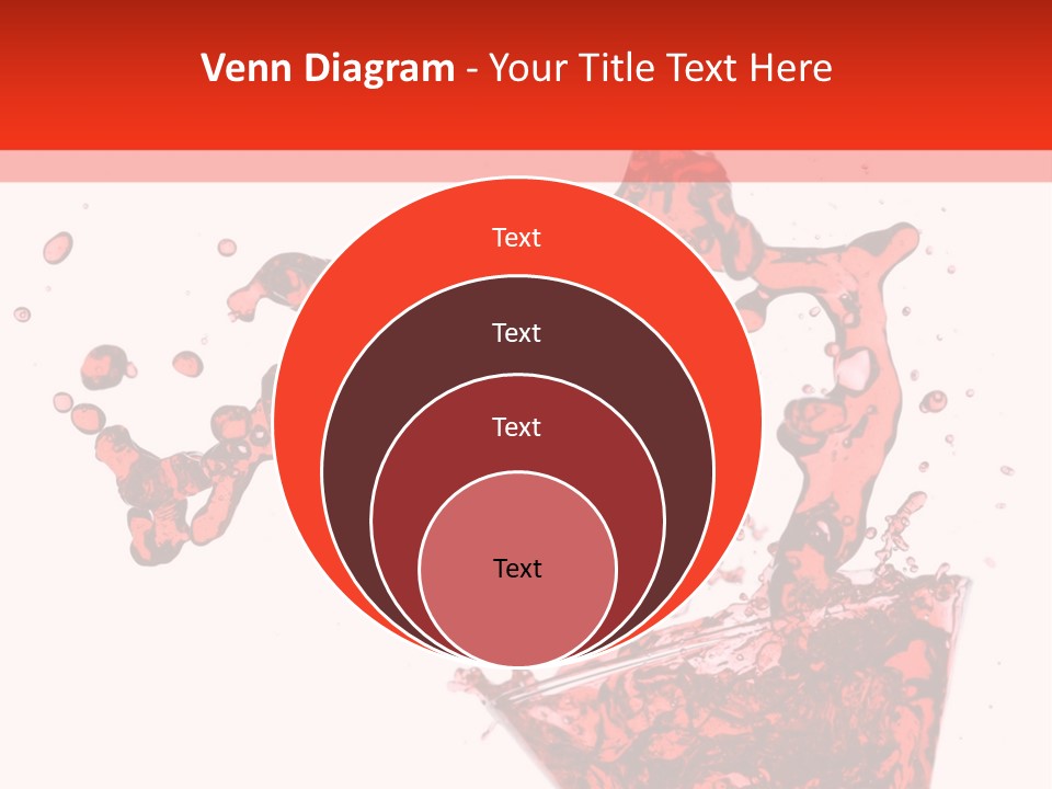 Red Martini Being Poured In A Martini Glass; Isolated On A White Background. PowerPoint Template