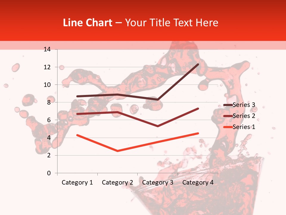 Red Martini Being Poured In A Martini Glass; Isolated On A White Background. PowerPoint Template