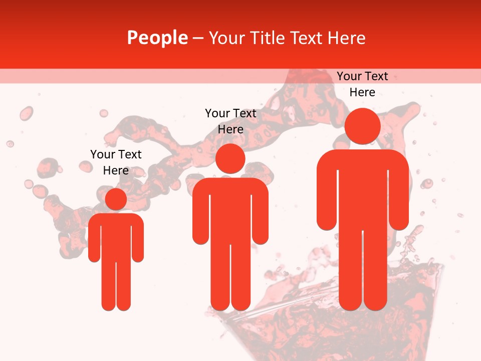 Red Martini Being Poured In A Martini Glass; Isolated On A White Background. PowerPoint Template