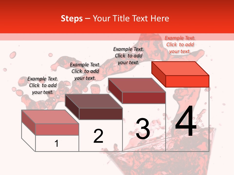 Red Martini Being Poured In A Martini Glass; Isolated On A White Background. PowerPoint Template