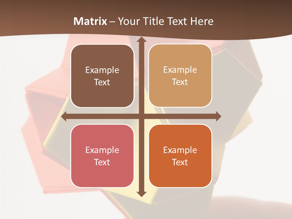 Unit Origami, Named "Little Turtle" PowerPoint Template