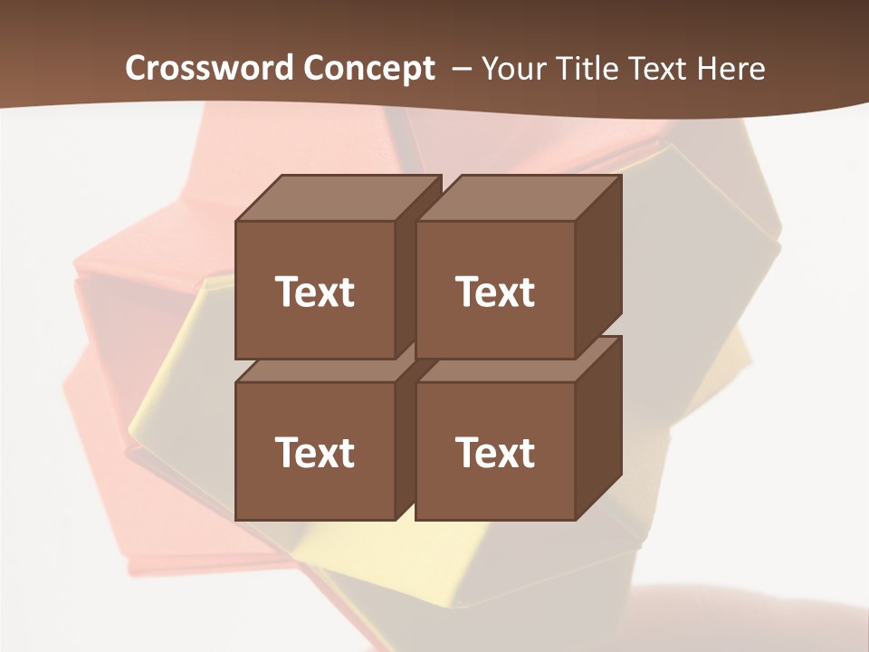 Unit Origami, Named "Little Turtle" PowerPoint Template