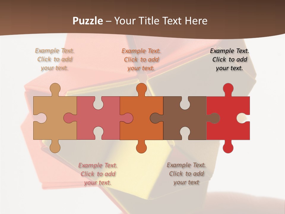 Unit Origami, Named "Little Turtle" PowerPoint Template