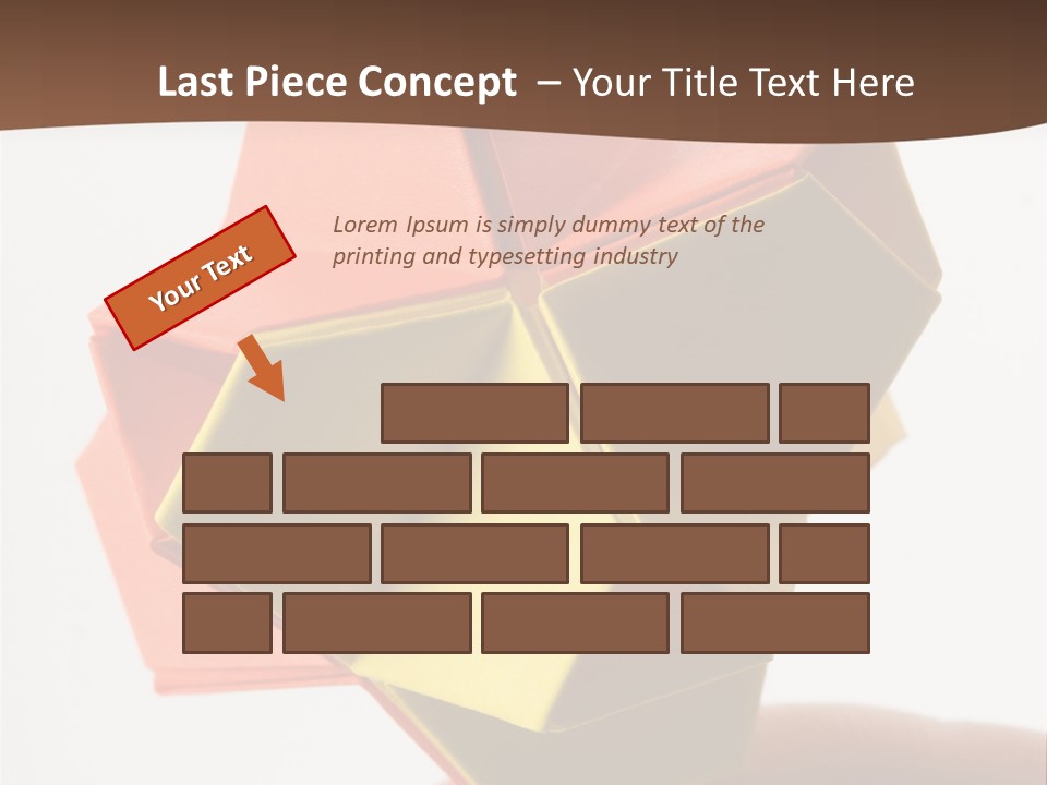 Unit Origami, Named "Little Turtle" PowerPoint Template