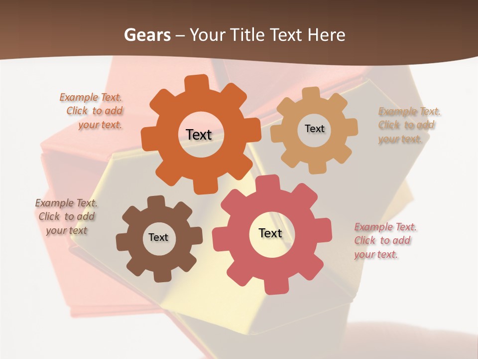 Unit Origami, Named "Little Turtle" PowerPoint Template