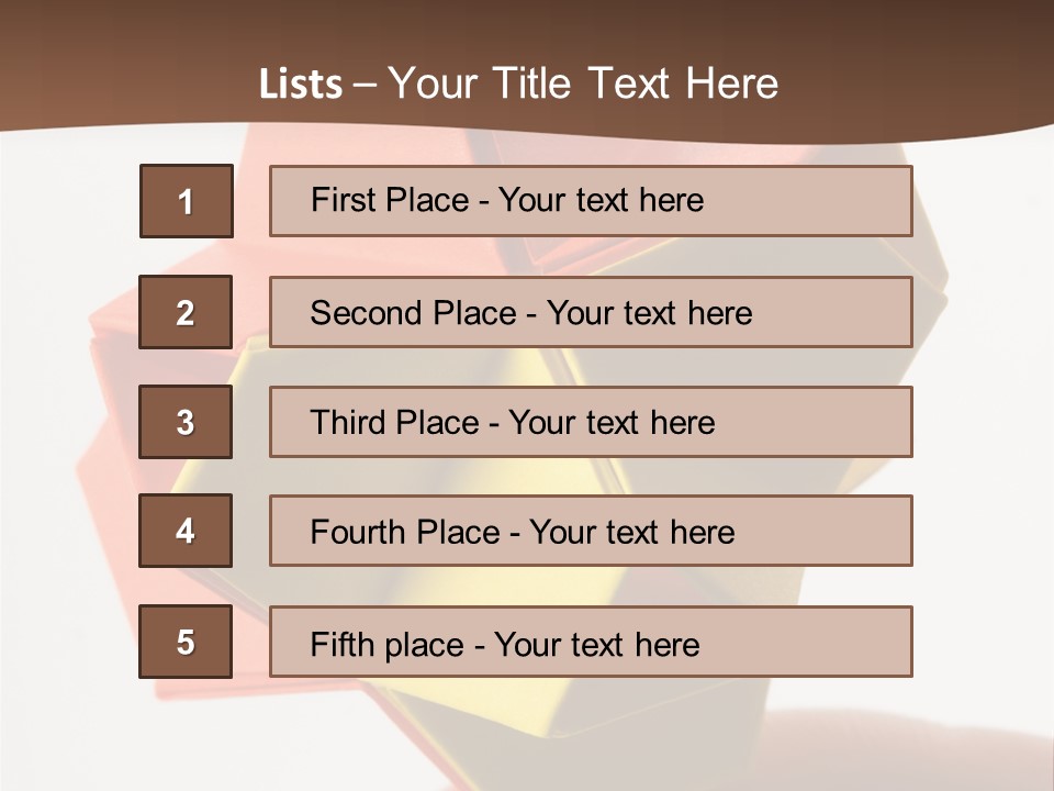 Unit Origami, Named "Little Turtle" PowerPoint Template