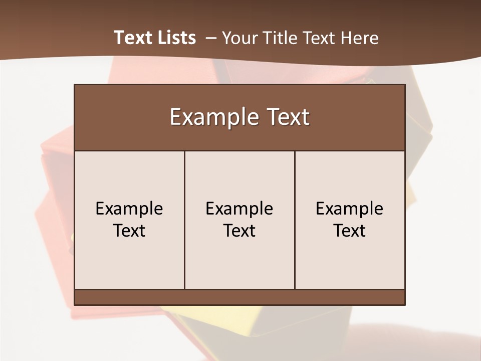 Unit Origami, Named "Little Turtle" PowerPoint Template