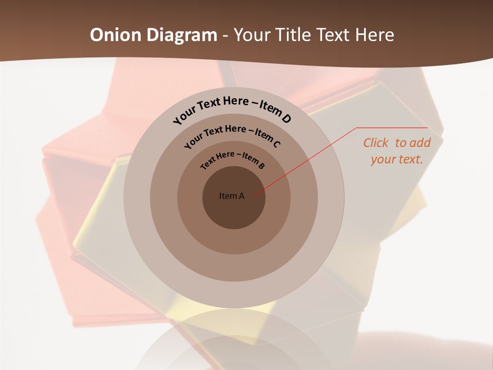 Unit Origami, Named "Little Turtle" PowerPoint Template