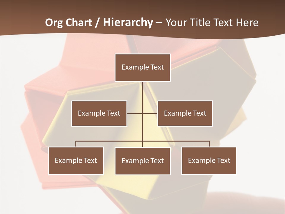 Unit Origami, Named "Little Turtle" PowerPoint Template