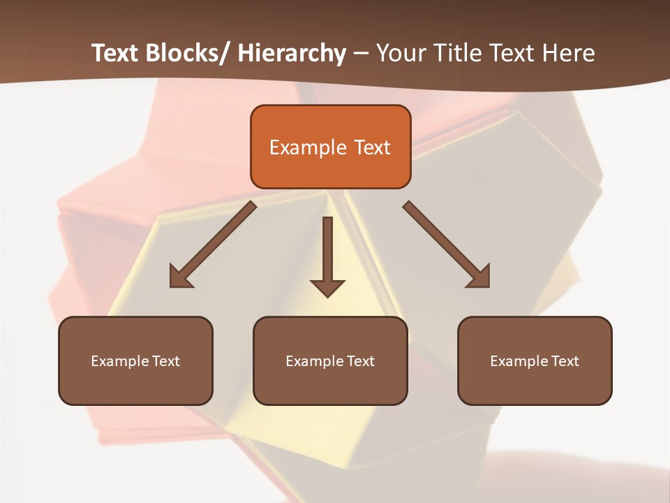 Unit Origami, Named "Little Turtle" PowerPoint Template
