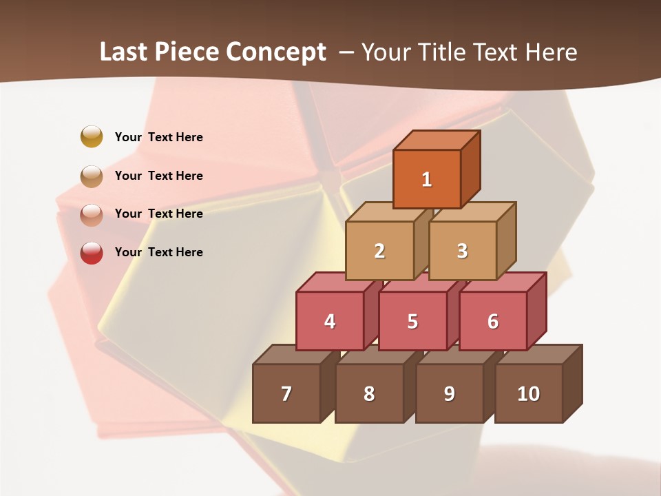 Unit Origami, Named "Little Turtle" PowerPoint Template