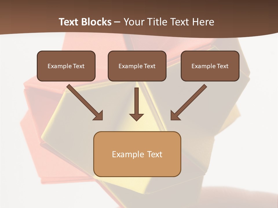Unit Origami, Named "Little Turtle" PowerPoint Template