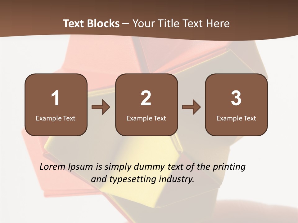 Unit Origami, Named "Little Turtle" PowerPoint Template