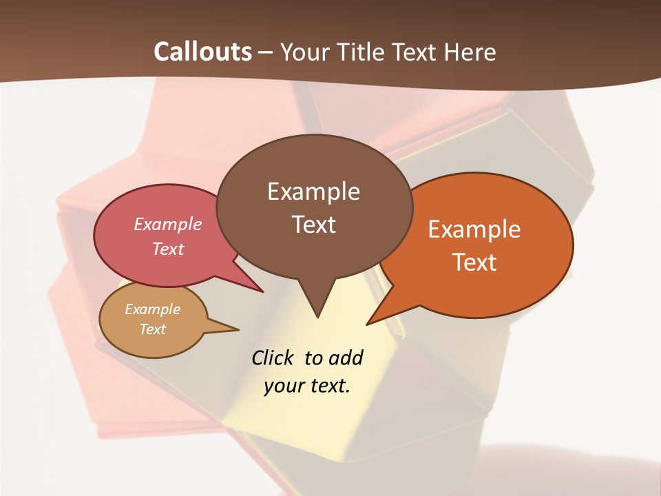 Unit Origami, Named "Little Turtle" PowerPoint Template