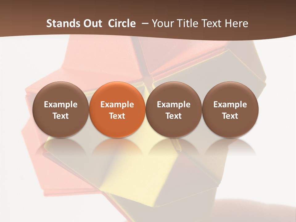 Unit Origami, Named "Little Turtle" PowerPoint Template