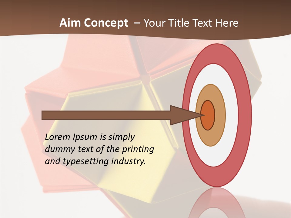 Unit Origami, Named "Little Turtle" PowerPoint Template