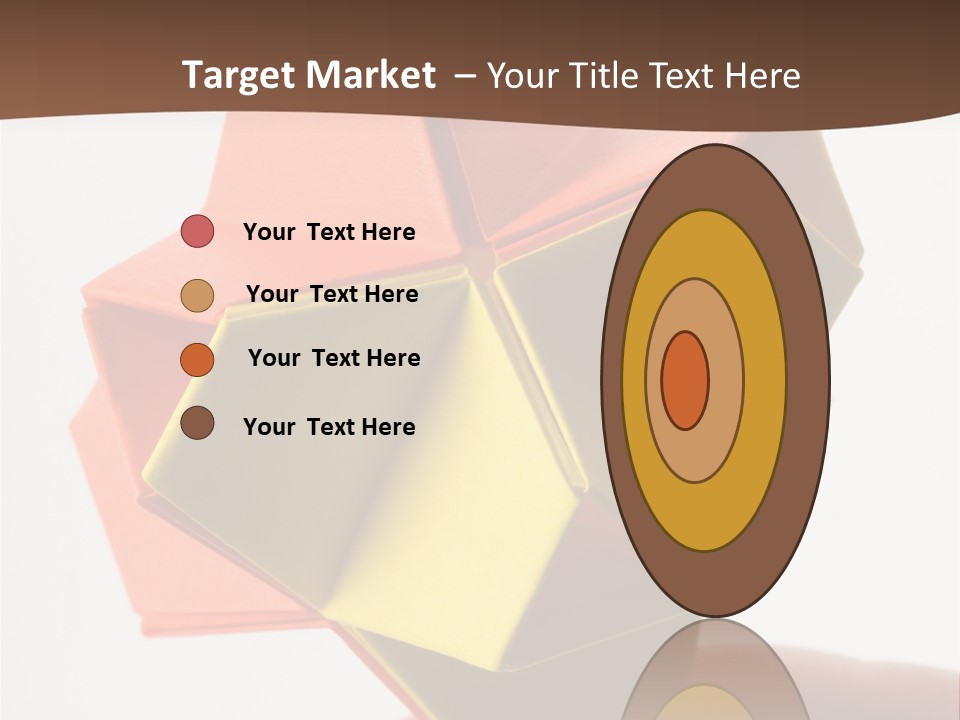 Unit Origami, Named "Little Turtle" PowerPoint Template