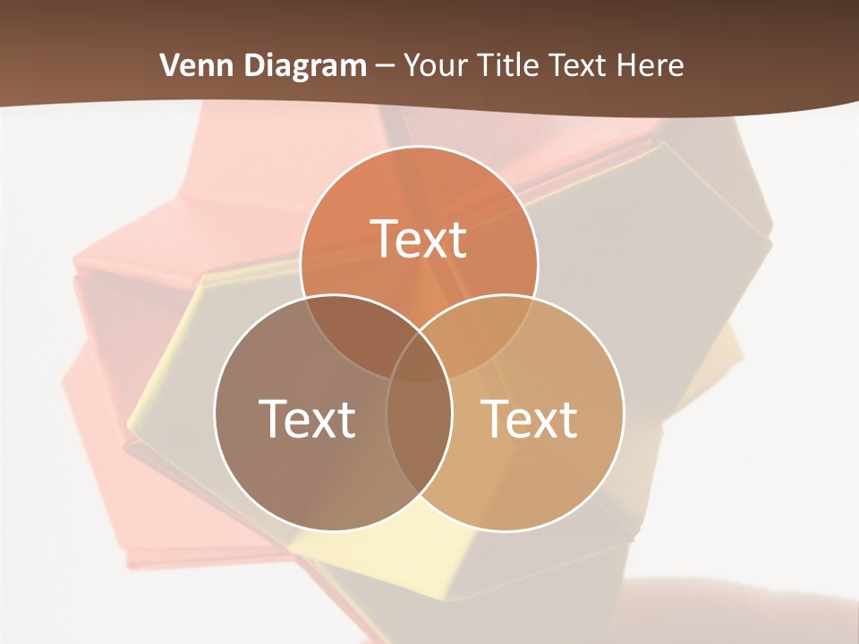 Unit Origami, Named "Little Turtle" PowerPoint Template