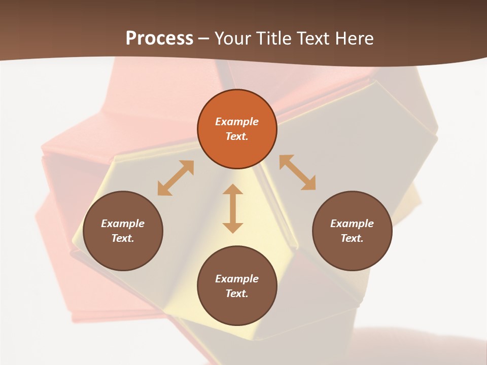 Unit Origami, Named "Little Turtle" PowerPoint Template
