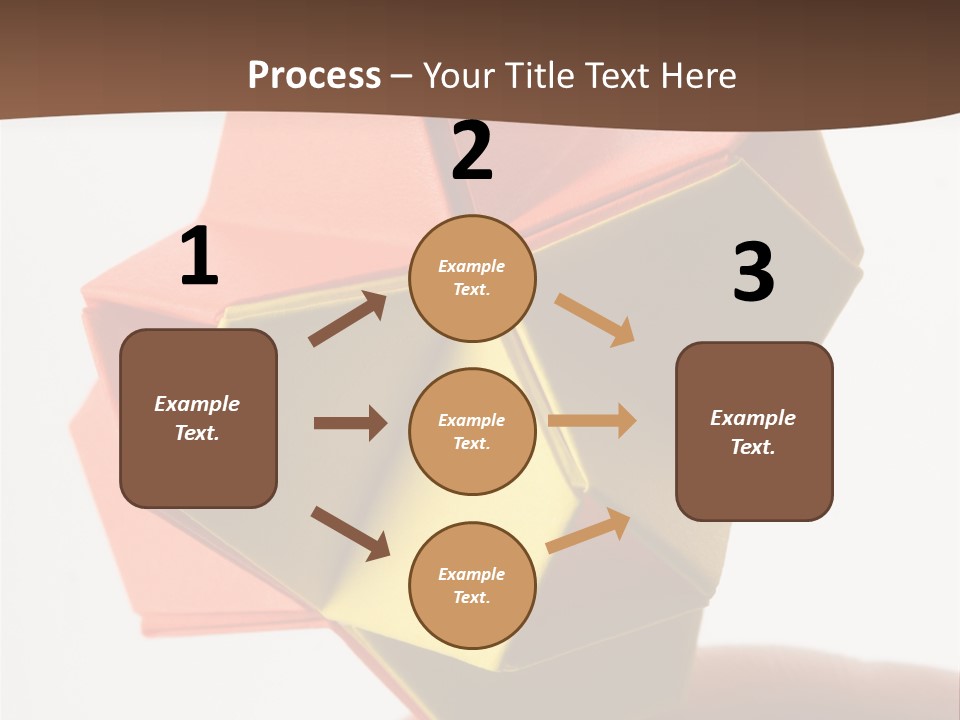 Unit Origami, Named "Little Turtle" PowerPoint Template