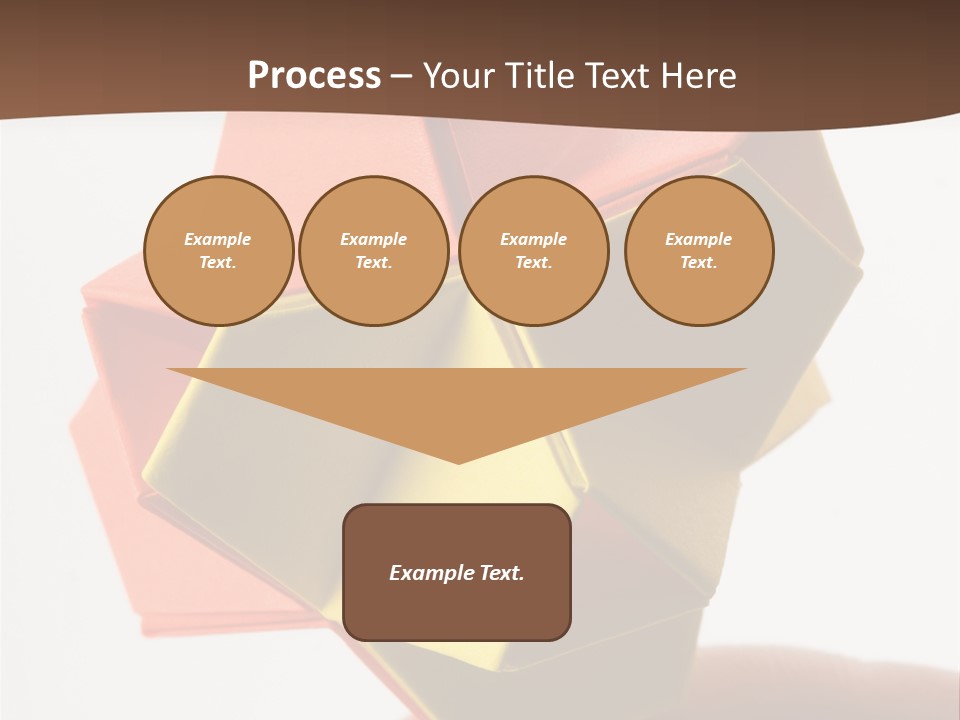 Unit Origami, Named "Little Turtle" PowerPoint Template