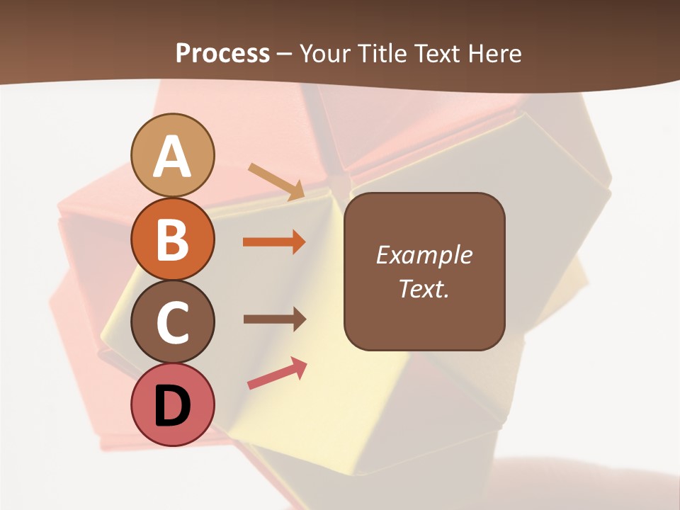 Unit Origami, Named "Little Turtle" PowerPoint Template