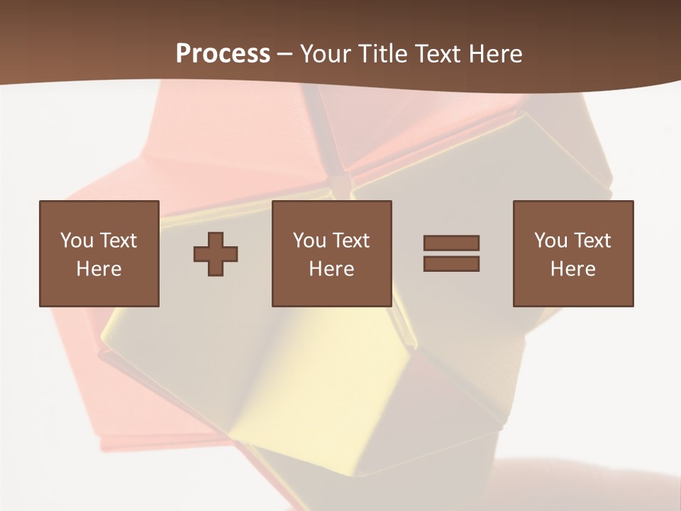 Unit Origami, Named "Little Turtle" PowerPoint Template