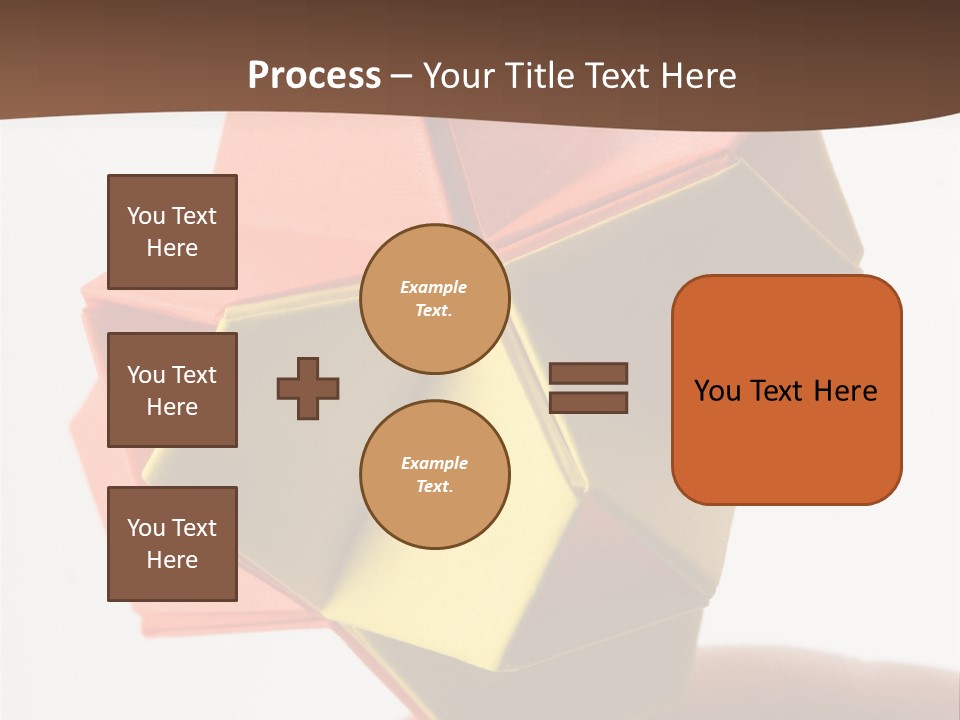 Unit Origami, Named "Little Turtle" PowerPoint Template