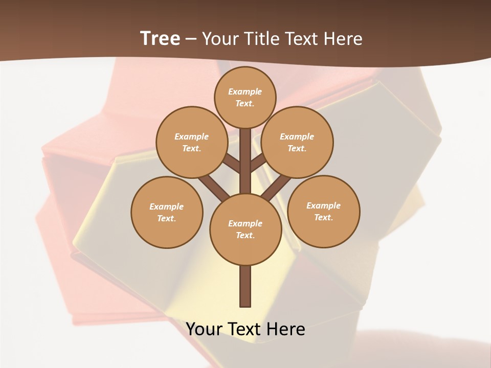 Unit Origami, Named "Little Turtle" PowerPoint Template
