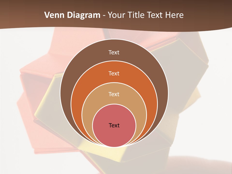 Unit Origami, Named "Little Turtle" PowerPoint Template