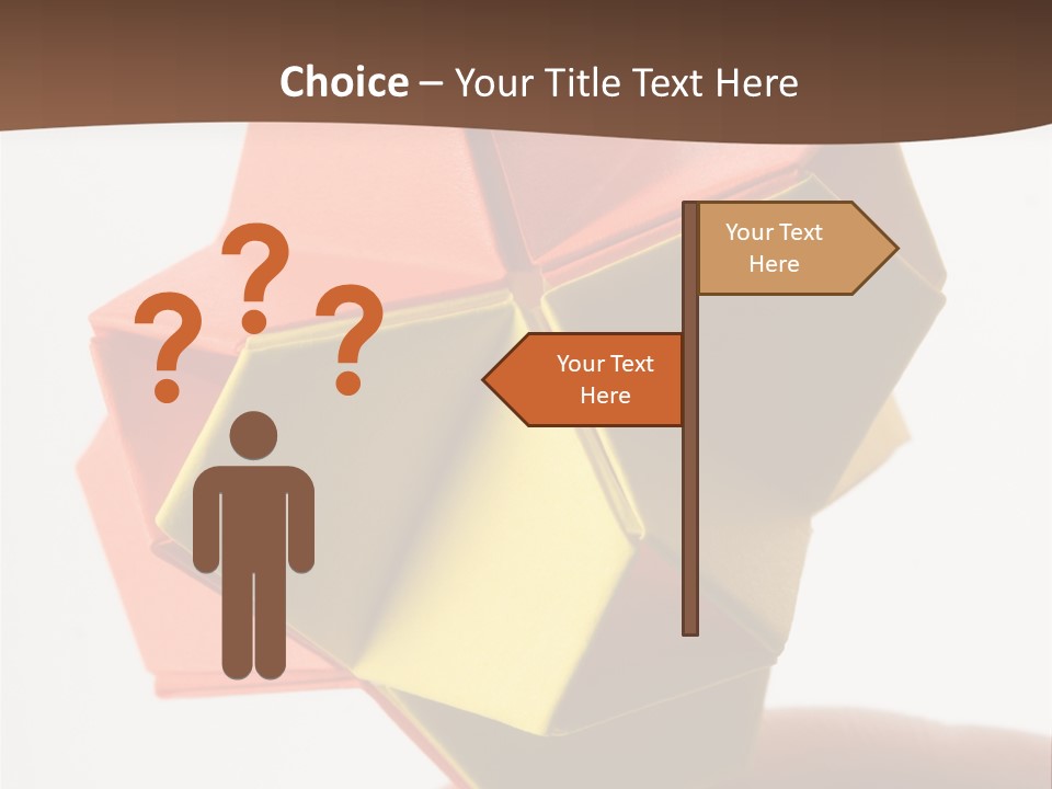 Unit Origami, Named "Little Turtle" PowerPoint Template