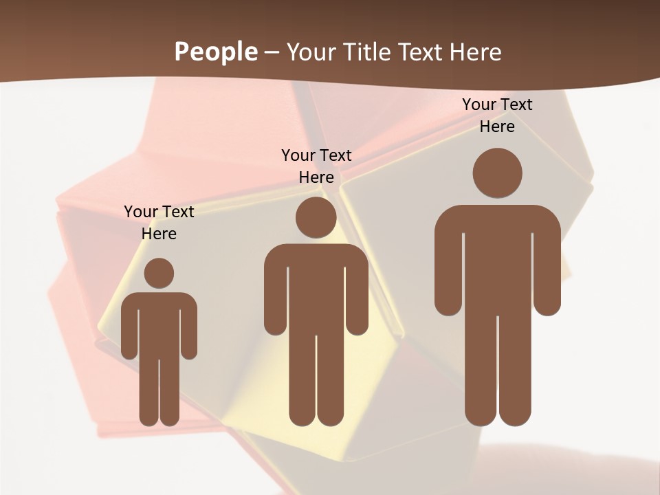 Unit Origami, Named "Little Turtle" PowerPoint Template