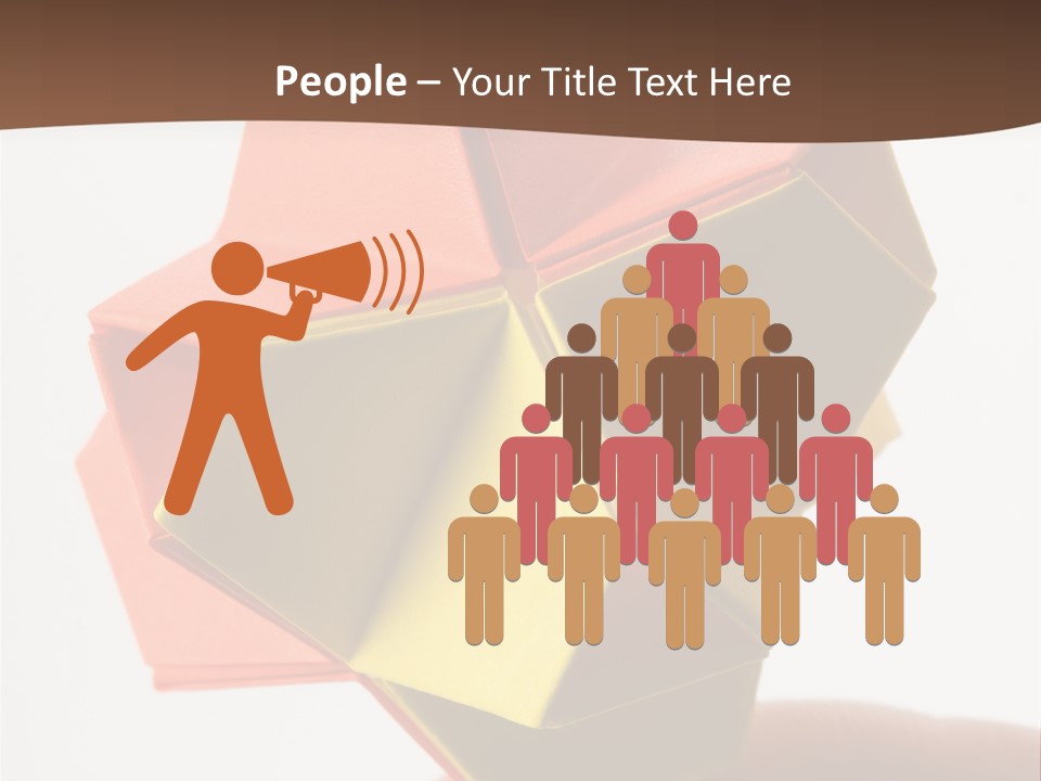 Unit Origami, Named "Little Turtle" PowerPoint Template