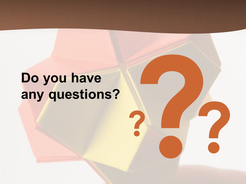 Unit Origami, Named "Little Turtle" PowerPoint Template