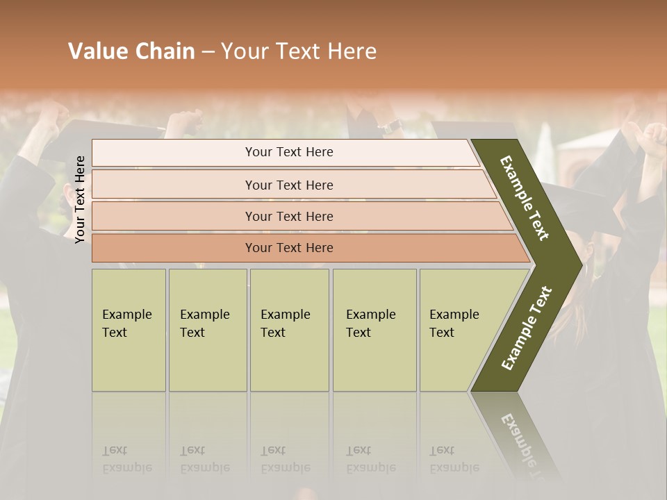 Happy Graduation Student Full Of Success Outdoors PowerPoint Template