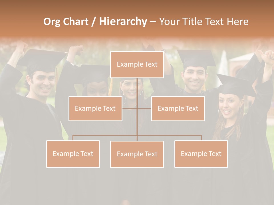 Happy Graduation Student Full Of Success Outdoors PowerPoint Template